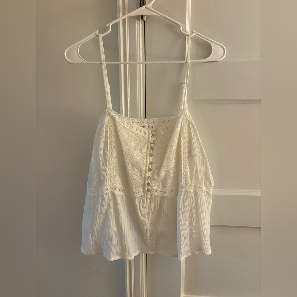 Vestique white tank top
